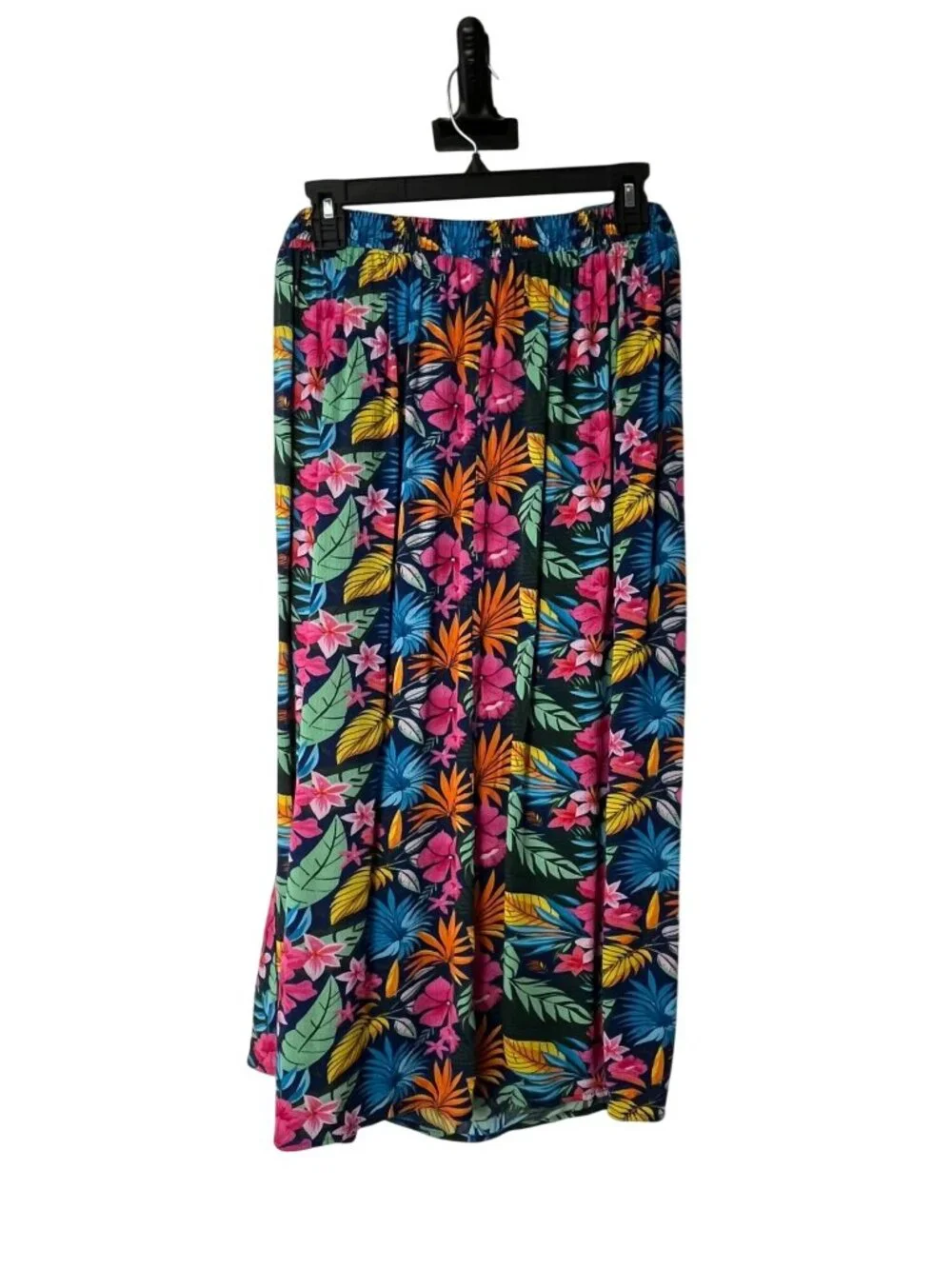 Serra Women’s M Tropical Floral Swim Cover-Up Skirt Twist Front Used Pull-On